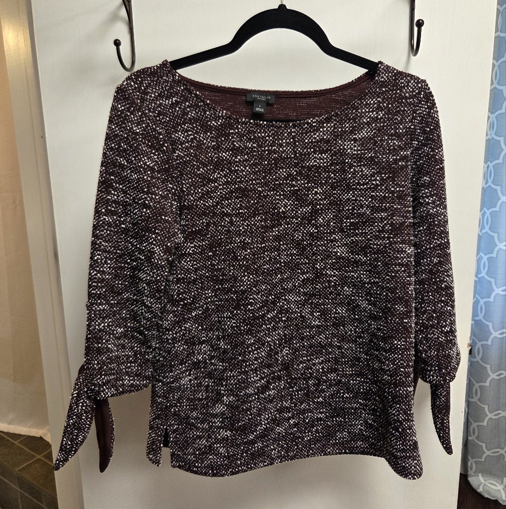 Ann Taylor Crew Neck Sweater with Classic Fit